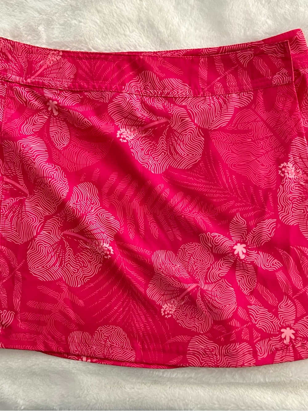Ripskirt Hawaii Hot Pink Floral Mini Skirt